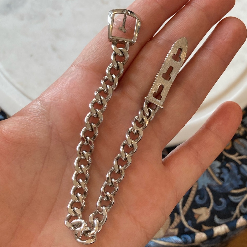 Vintage Avon Belt Buckle Curb Link Bracelet